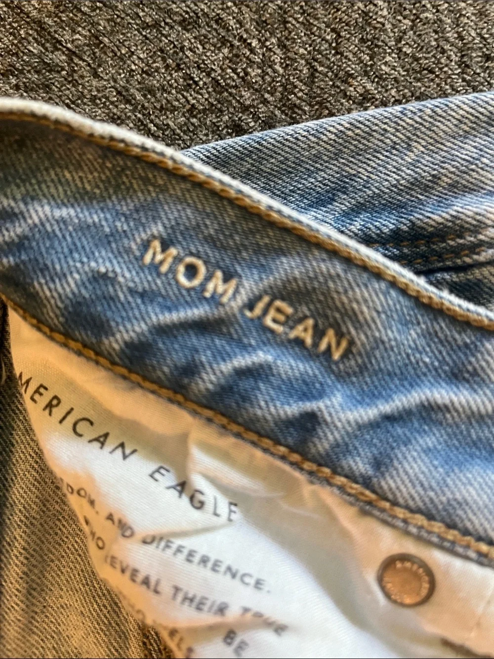 American Eagle Outfitters Light Blue Frayed Hem Denim Shorts